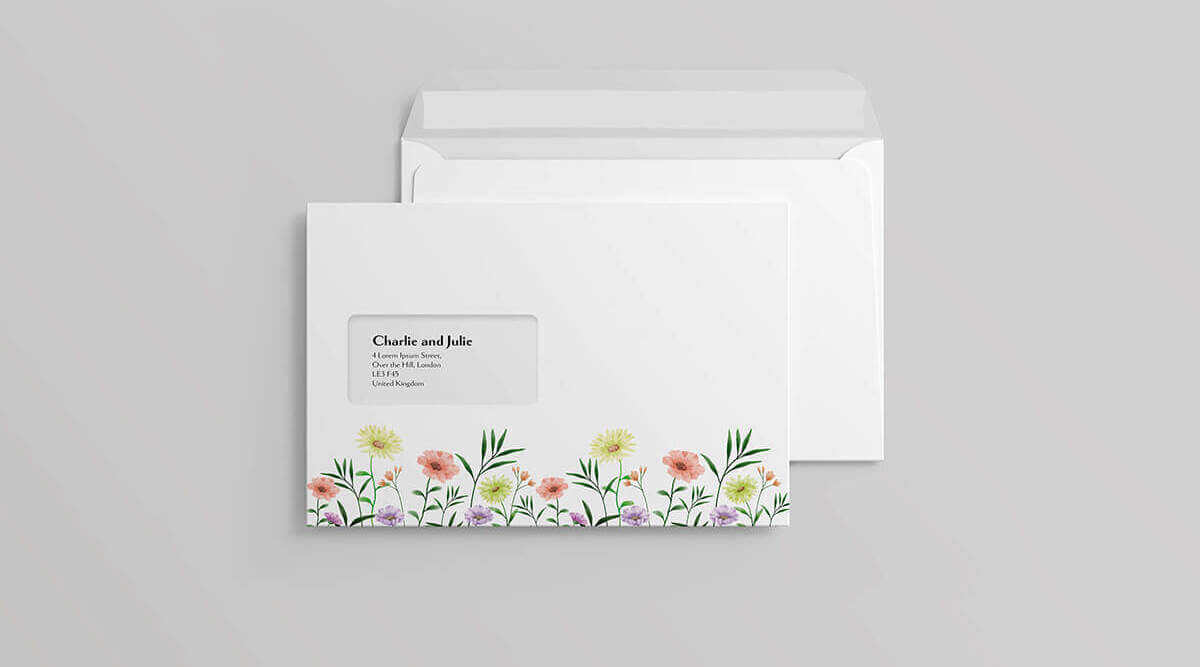 Printed Wedding Envelopes